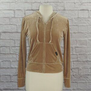 Vintage y2k Dkny Deadstock Velour Zip Track Jacket